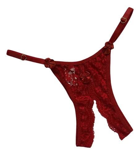 Calcinha Fio Sexy Aberta Renda Apressadinha Lingerie Luxo Mercadolivre