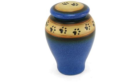 Ceramic Paw-Print Pet Urn | Groupon