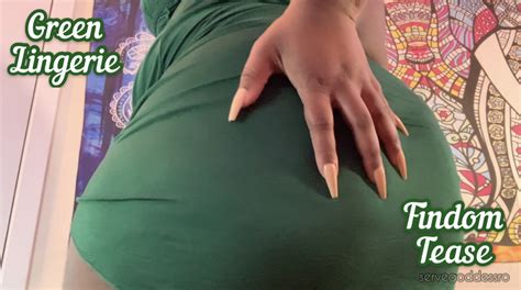 Green Lingerie Findom Tease Spend And Splurge For GODDESS Clips Sale