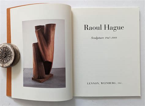 Lot - Vintage Art Catalog RAOUL HAGUE Sculpture