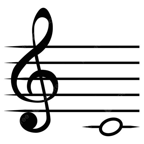 Notación Musical C Nota En Líneas De Pentagrama Con G Clef Y Solfeo Vector Png Solfeo