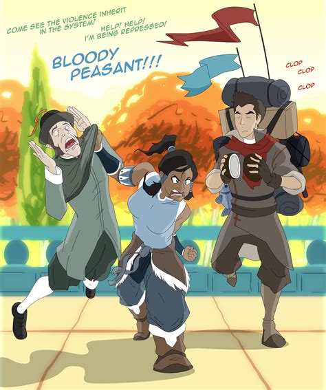 Korra And Mako And Peasant By Trotsworth On Deviantart