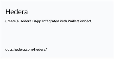 Create A Hedera DApp Integrated With WalletConnect Hedera