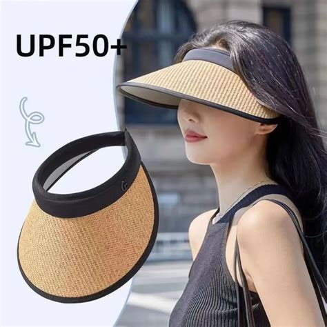 Шляпа соломенная с защитой от солнца и УФ-лучей | AliExpress