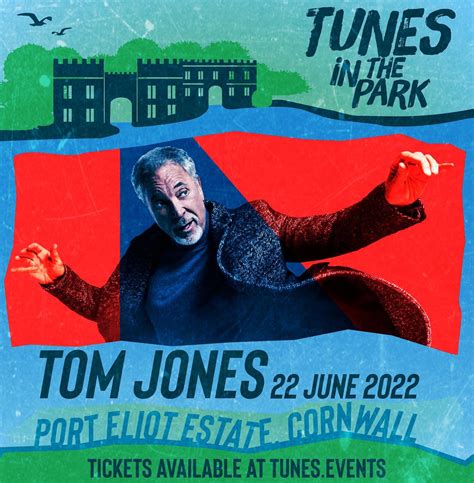 Tom Jones At Port Eliot Estate Liskeard Visit