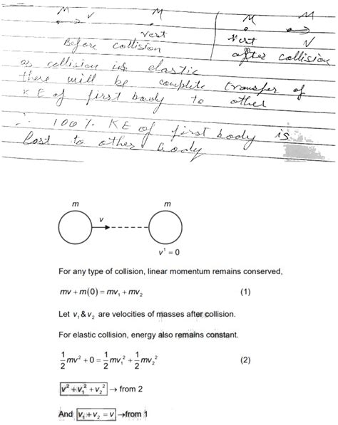 A Body Of Mass M Moving With Velocity V Collides Head On Elastic