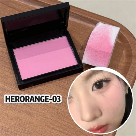 Blush Leve Transparente HERORANGE Maquiagem Nude Natural Pó De Contorno Fosco Acabamento De