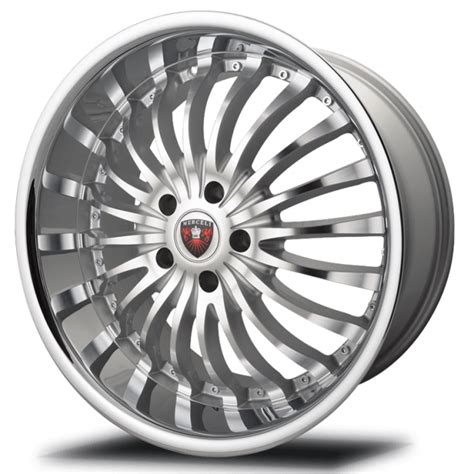 Merceli M20 Machined Face With Silver Accent And Chrome Lip