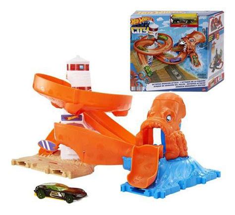 Hot Wheels Pista City Nemesis Ataque Do Polvo Mattel Pistas Magazine Luiza
