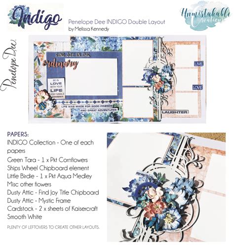 Penelope Dee Indigo Instructions Unmistakable Creations