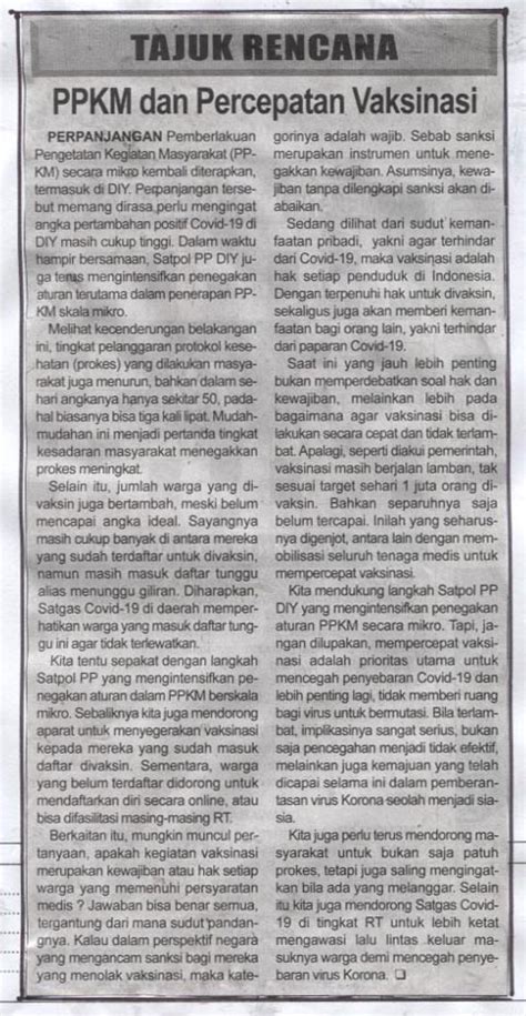 Contoh Tajuk Rencana Di Koran 53 Koleksi Gambar