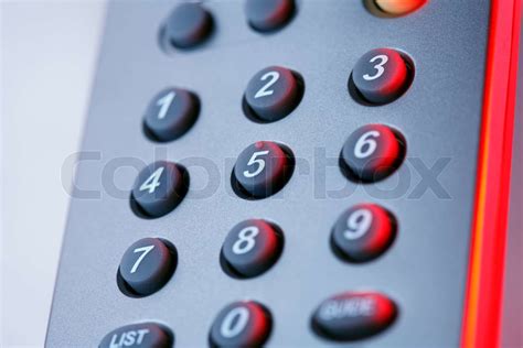 remote control buttons  red light stock image colourbox