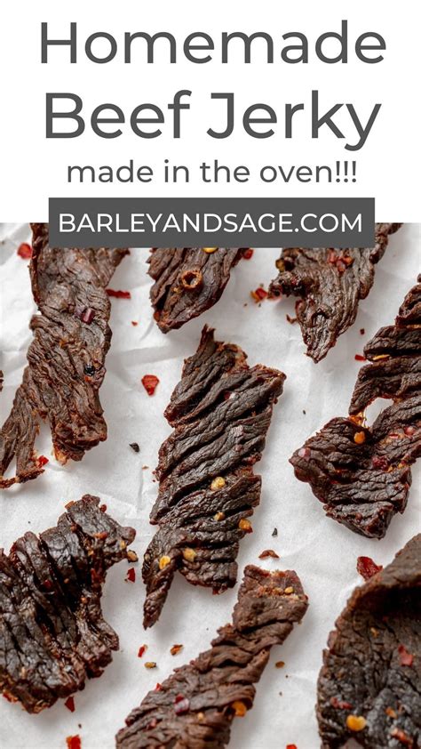 Homemade Beef Jerky In The Oven Homemade Beef Jerky Beef Jerky