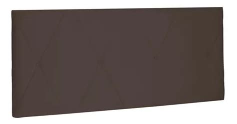 Cabeceira Painel Para Cama Box Casal Aquilla Suede Cor Marrom Caf