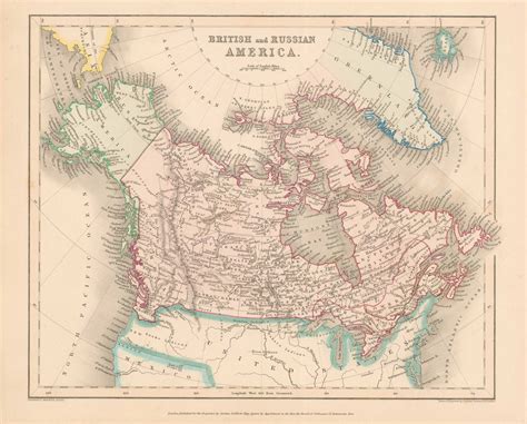 Gilbert's 1840 Map of British and Russian America by James Gilbert