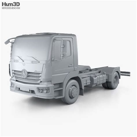 3D Model Of Mercedes Benz Atego S Cab Chassis Truck 2016 Mercedes