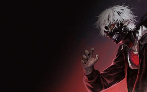 Tapety Anime Maska Kaneki Ken Tokyo Ghoul Człowiek Ciemność