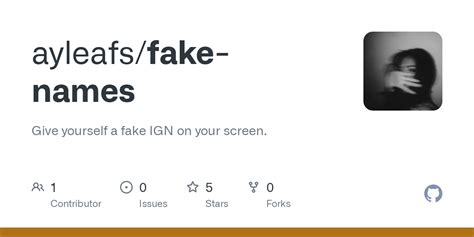 GitHub - ayleafs/fake-names: Give yourself a fake IGN on your screen.