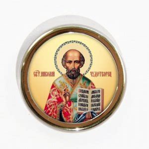 Икона святителя Николая Мирликийского (Чудотворца), тиснение, скотч ...