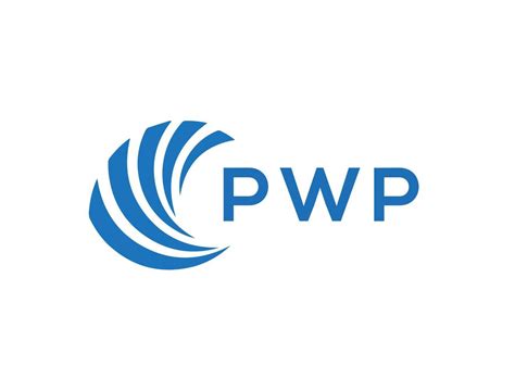 pwp letra logo diseño en blanco antecedentes. pwp creativo circulo ...