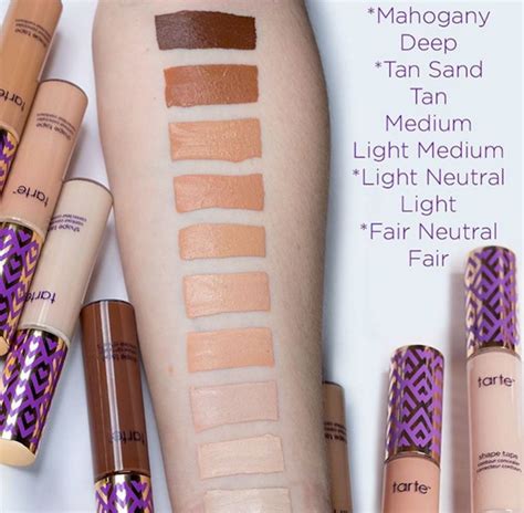 What Shades Do The Tarte Cosmetics Shape Tape Concealers Come In They