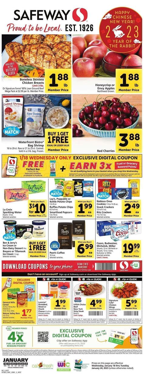 Safeway Weekly Ads & Special Buys from January 18