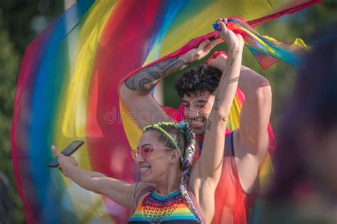 6 De Junio De 2022 15º Orgullo Gay Anual En Sofia Bulgaria Imagen de archivo editorial Imagen