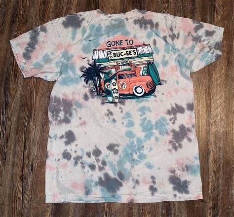 Buc Ees Gone To Buc Ees Mens Tie Dye T Shirt Size L Gem