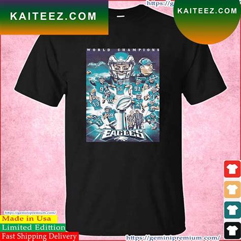 Official Philadelphia Eagles Champions 2023 T-Shirt - Kaiteez