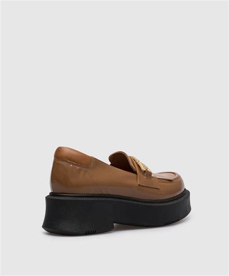 Babe Pay Pls Коричневі шкіряні лофери купити в Symbol