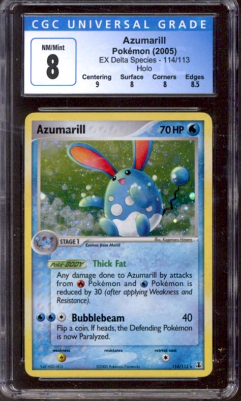 Pokemon Ex Delta Species Azumarill Cgc Q Da Card World