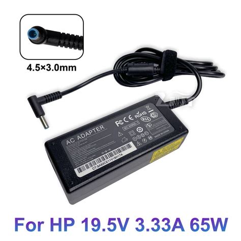 19 5V 3 33A 4 5 3 0mm 65W Laptop AC Power Adapter Charger For HP