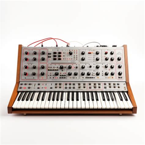 Premium Photo | Bold Traditional Analog Synthesizer On White Background