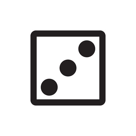 dice icon vector  vector art  vecteezy
