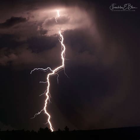 Lightning Strike Up Close - Bliss Photographics Lightning