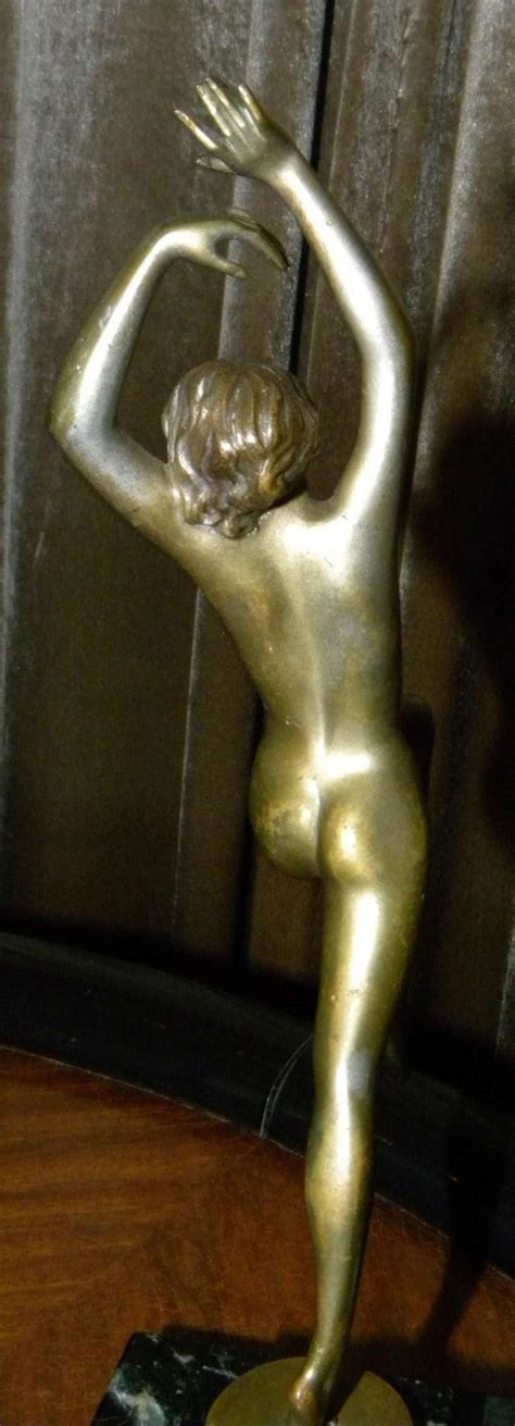 Bronze Art Deco Nude Dancer By Austrian Artist Josef Lorenzl Modernism