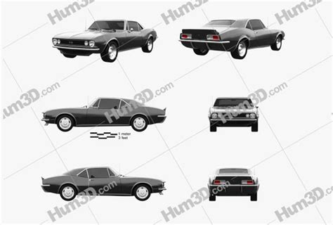 Chevrolet Camaro Blueprints Download In Png