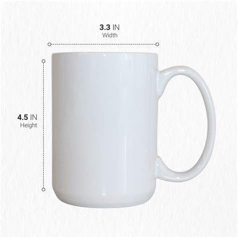 Blank White 15 oz Sublimation Mugs with AAA Coating -24 Pack-