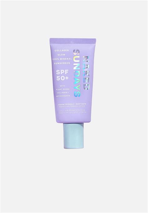 SPF50 Collagen Glow 100 Mineral Perfecting Priming Lotion Naked Sundays Skincare Superbalist