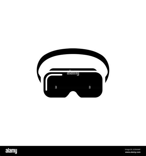 Vr Headset Icon Virtual Reality Device Glasses Vector On Isolated