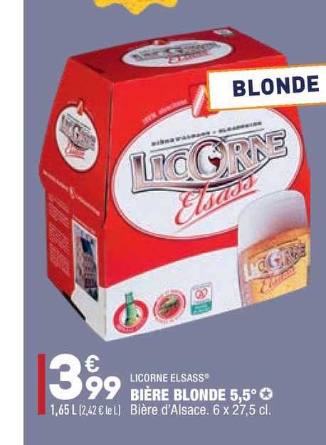 Promo Bi Re Blonde Licorne Elsass Chez Aldi Icatalogue Fr