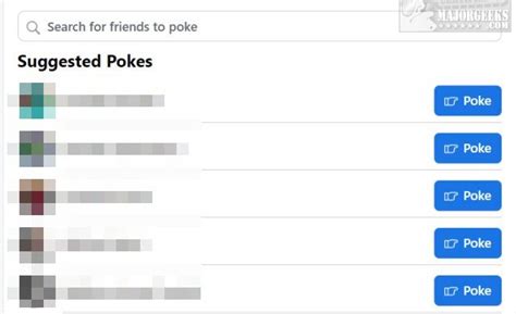 How to Poke Someone on Facebook - MajorGeeks