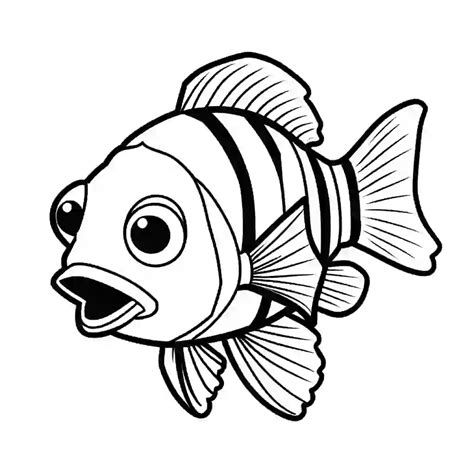 Detailed Clownfish Coloring Page Lulu Pages