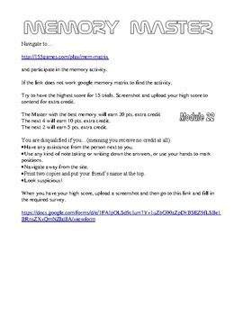 psychology lab memory  brian garber teachers pay teachers