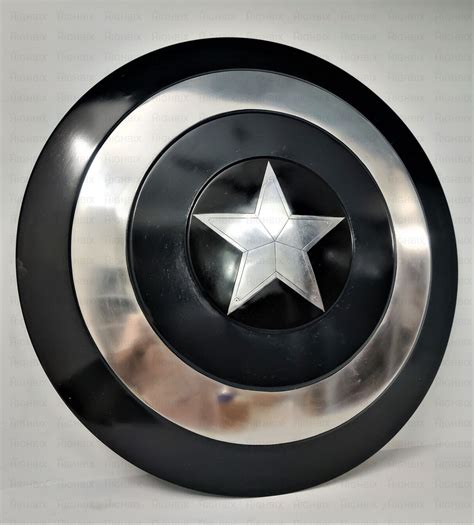 HIGHBIX Premium Captain America Solid Metal Black Shield Heavy Etsy