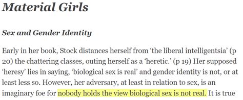 Is It Really True That No One S Denying The Reality Of Biological Sex