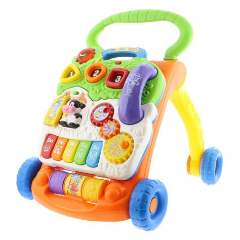 Vtech Sit-To-Stand Learning Walker Push & Pull Toy 80-077001 – Beauty