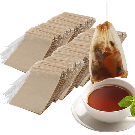 Amazon Pcs Tea Filter Bags Disposable Paper Tea Bag With