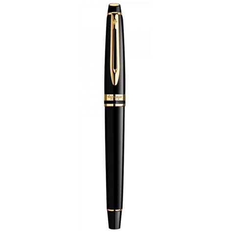 Waterman Expert 3 Lacquer Black Gold Trim Rollerball Pen – Beste