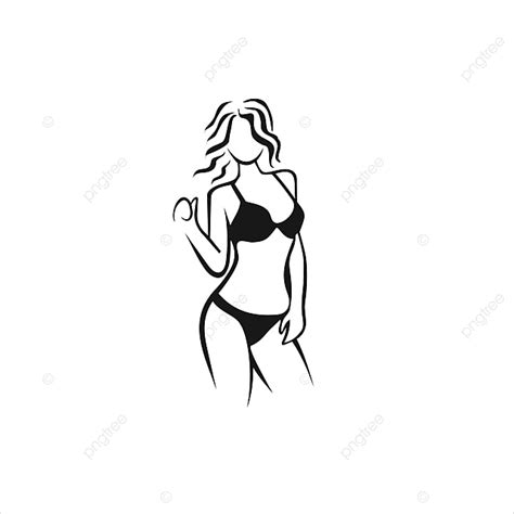 Sexy Women Clipart Vector Sexy Bikini Women Vector Logo Design Woman